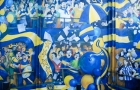 Buenos Aires. Museo de Quique. Fragment ściany przedstawiający sympatyków Boca Juniors. - foto: wnieznane.pl