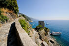 Cinque Terre. Widok na Morze Śródziemne w Monterosso z góry.  - foto: wnieznane.pl