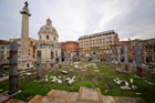 Rzym. Pozostałości po Forum Trajana.  - foto: wnieznane.pl