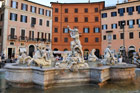 Rzym. Fontanna Neptuna na Piazza Navona. - foto: wnieznane.pl