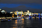 Londyn. Nocna panorama Londynu.  - foto: wnieznane.pl