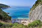 Zakynthos. Plaża Xigia widziana z góry. - foto: wnieznane.pl
