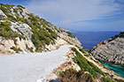 Zakynthos. Droga do Korakonisi w pewnym momencie po prostu się kończy. - foto: wnieznane.pl