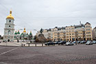 Kijów. Widok na plac obok Soboru Mądrości Bożej. - foto: wnieznane.pl