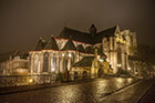 Gandawa (Gent) nocą. Widok na Sint Michielskerk (Kościół św. Michała). - foto: wnieznane.pl