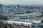 Bruksela. Stadion Heysel widziany z Atomium. - foto: wnieznane.pl
