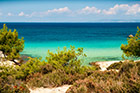Chalkidiki. Morze w okolicy Orange Beach na półwyspie Sithonia. - foto: wnieznane.pl