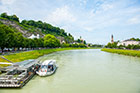 Salzburg. Widok na rzekę i miasto z mostu Makartsteg. - foto: wnieznane.pl Salzburg. Widok na rzekę i miasto z mostu Makartsteg. - foto: wnieznane.pl