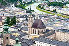 Salzburg. Widok na miasto z twierdzy Hohensalzburg. - foto: wnieznane.pl