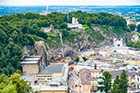 Salzburg. Widok na miasto z twierdzy Hohensalzburg. - foto: wnieznane.pl