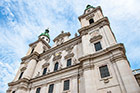 Salzburg. Frontowa fasada katedry św. Ruperta. - foto: wnieznane.pl
