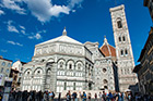 Florencja. Katedra Santa Maria del Fiore, Battistero di San Giovanni (Baptysterium św. Jana Chrzciciela) oraz Campanile di Giotto. - foto: wnieznane.pl