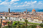 Florencja. Panorama miasta widziana z Piazzale Michelangelo. - foto: wnieznane.pl