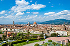Florencja. Panorama miasta widziana z Piazzale Michelangelo. - foto: wnieznane.pl