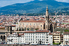 Florencja. Widok na miasto - na środku Basilica di Santa Croce. - foto: wnieznane.pl