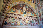 Florencja. Freski w Capellone degli Spagnoli (Kaplicy Hiszpanów) - Triumf świętego Tomasza i alegoria nauczania chrześcijan - w Basilica di Santa Maria Novella. - foto: wnieznane.pl