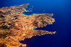Mykonos. Widok na wyspy z samolotu. - foto: wnieznane.pl