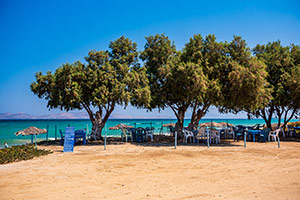 Kos. Plaża Troulos na północnym wybrzeżu niedaleko Mastichari. - foto: wnieznane.pl