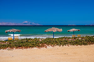 Kos. Plaża Troulos na północnym wybrzeżu niedaleko Mastichari. - foto: wnieznane.pl