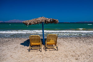 Kos. Plaża Troulos na północnym wybrzeżu niedaleko Mastichari. - foto: wnieznane.pl Kos. Plaża Troulos na północnym wybrzeżu niedaleko Mastichari. - foto: wnieznane.pl