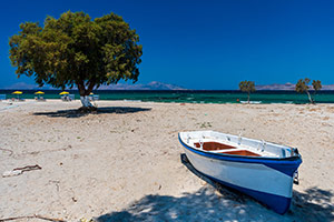 Kos. Piaszczysta plaża Marmari na północnym wybrzeżu. - foto: wnieznane.pl