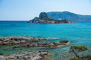 Kos. Widok na Wysepkę Kastri. - foto: wnieznane.pl