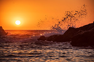 Kos. Spektakularny zachód słońca w Limnionas. - foto: wnieznane.pl