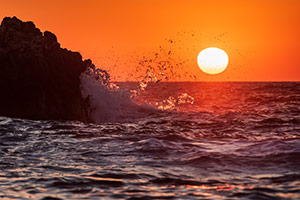 Kos. Spektakularny zachód słońca w Limnionas. - foto: wnieznane.pl
