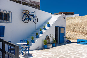 Kos. Tawerna w stylu wyspiarskim w miejscowości Kefalos. - foto: wnieznane.pl