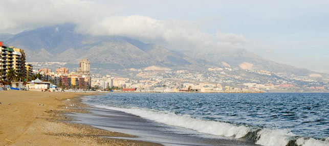 Costa Del Sol Zima Andaluzja Hiszpania Wnieznane Pl